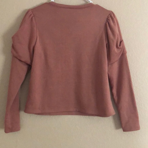 Lucky brand blush pink long sleeve top size XS - Picture 2 of 8